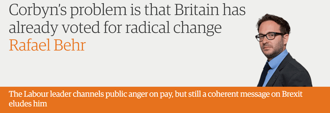 Corbyn’s problem is that Britain has already voted for radical change