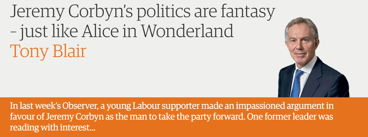 Jeremy Corbyn’s politics are fantasy – just like Alice in Wonderland