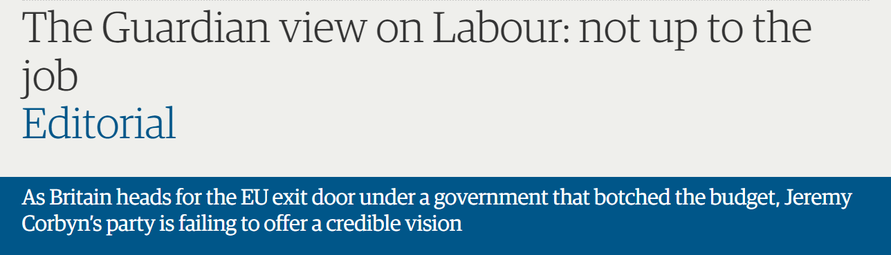 The Guardian view on Labour: not up to the job