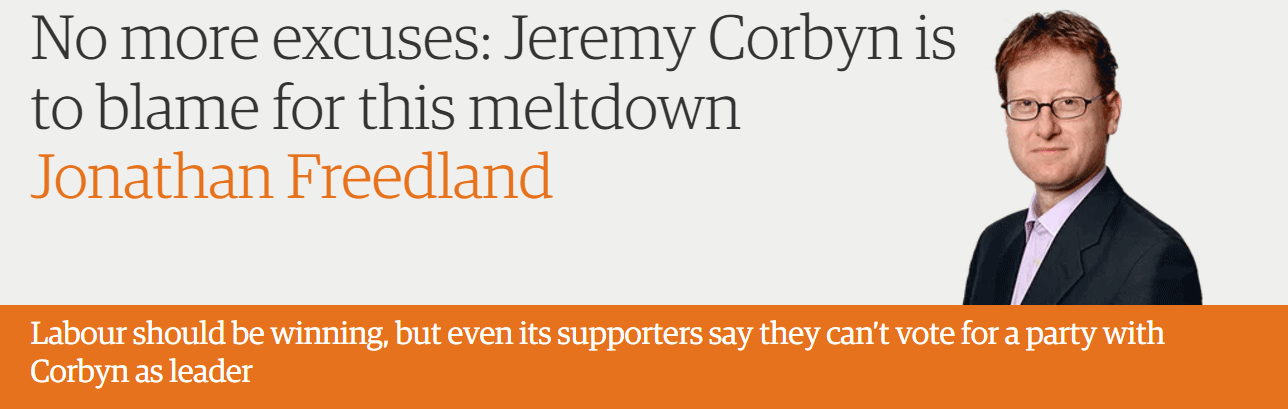 No more excuses: Jeremy Corbyn is to blame for this meltdown