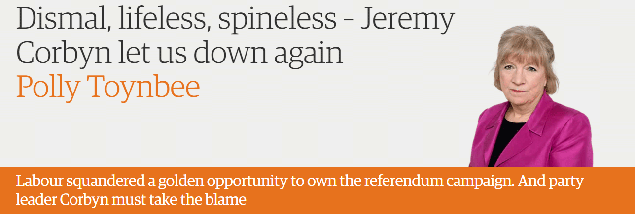 Dismal, lifeless, spineless – Jeremy Corbyn let us down again