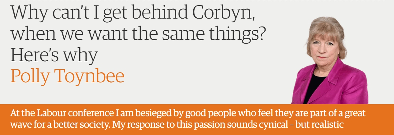 Why can’t I get behind Corbyn, when we want the same things? Here’s why